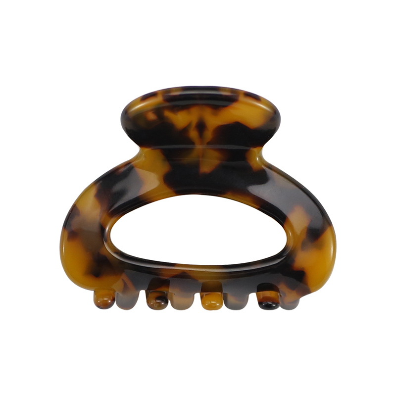 Round Notch Acetate Hair Claw Clip
