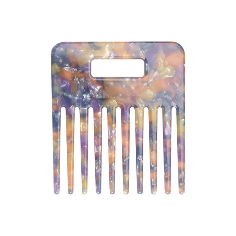 Wide Teeth Acetate Comb With Square Opening