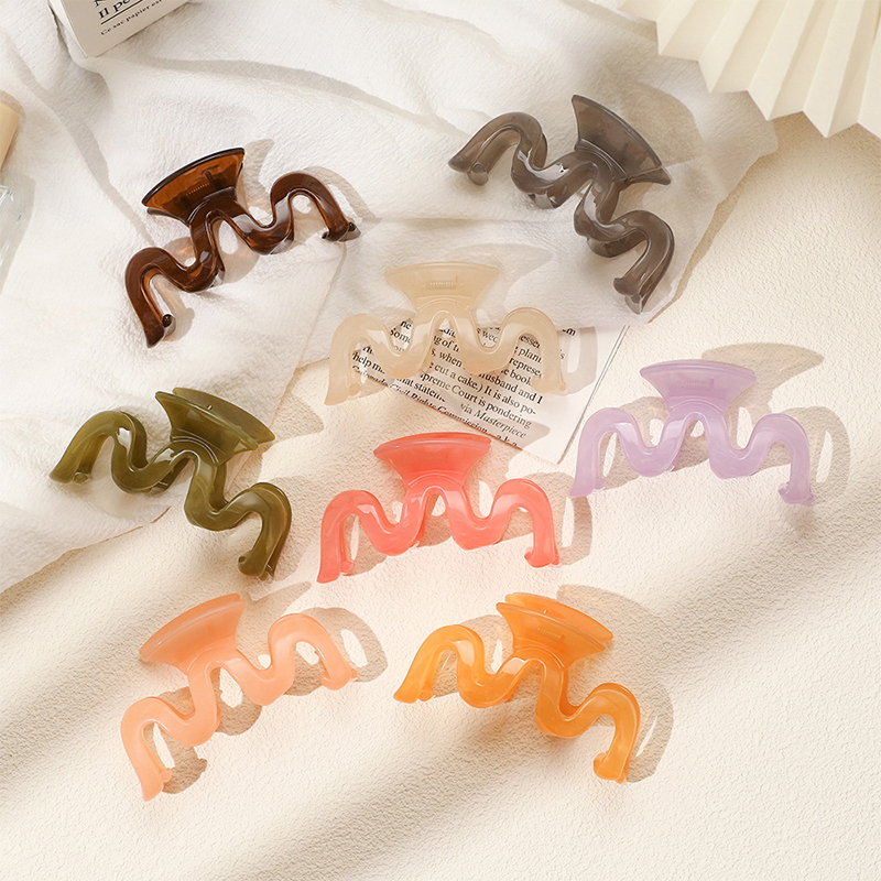 M-Shaped Jelly Clip Injected Plastic Hair Claw Clip