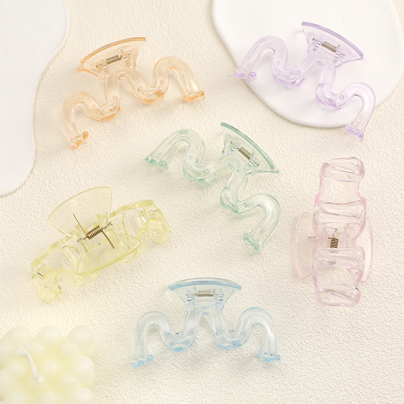 M-Shaped Jelly Clip Injected Plastic Hair Claw Clip