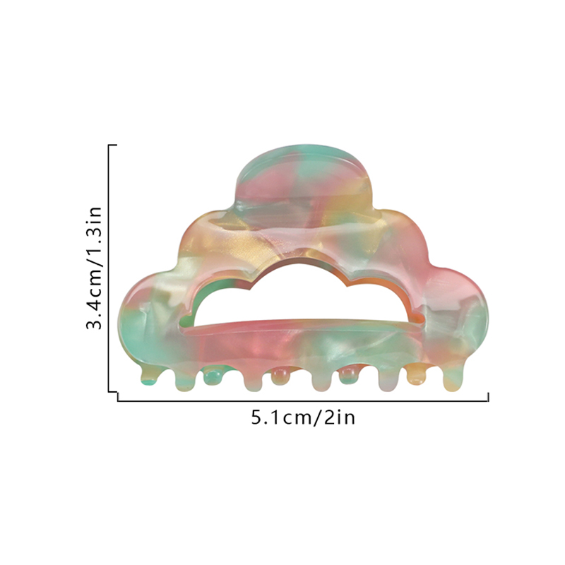 Cloud Shape Hollow Acetate Hair Claw Clip