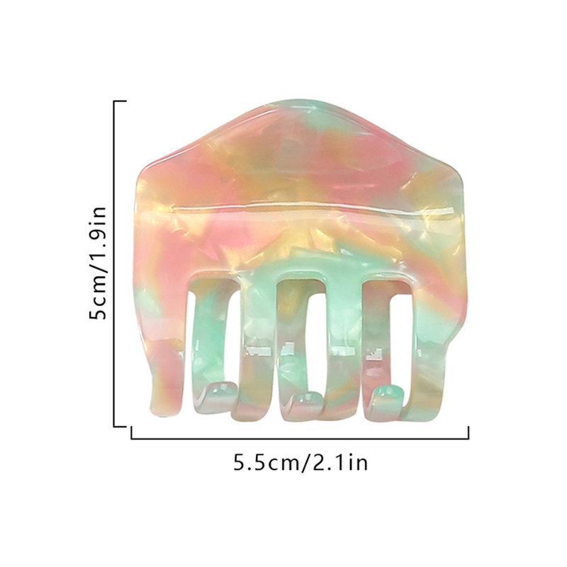 Small Square Acetate Hair Claw Clip