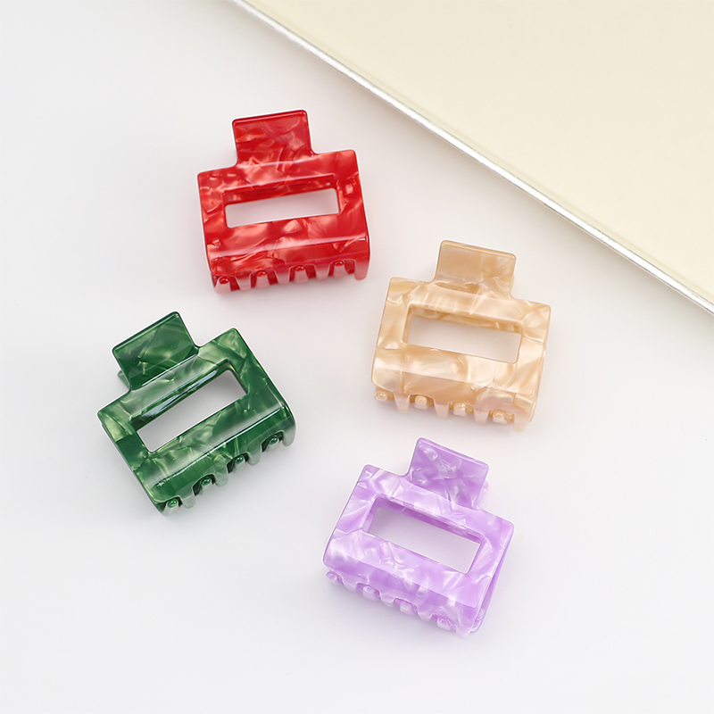 Square Empty In The Middle Acetate Hair Claw Clip
