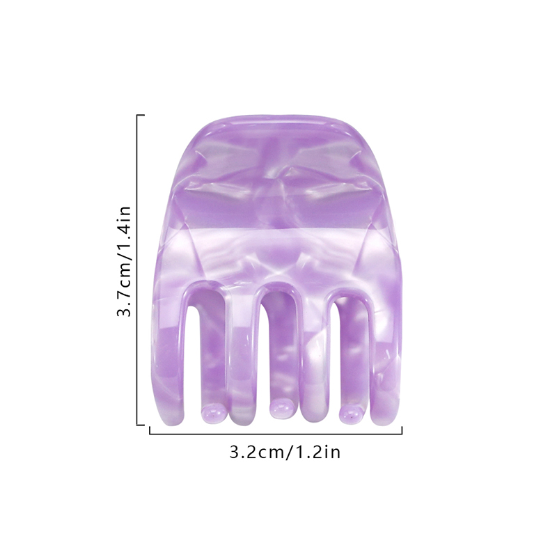 Long Teeth Strong Acetate Hair Claw Clip