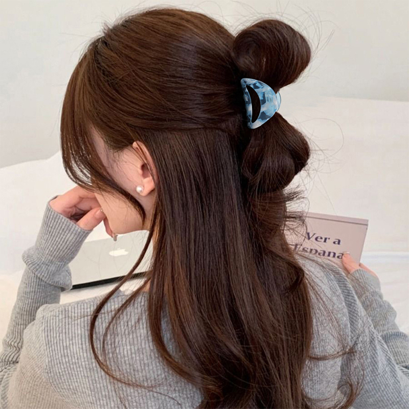 Arc Notch Acetate Hair Claw Clip