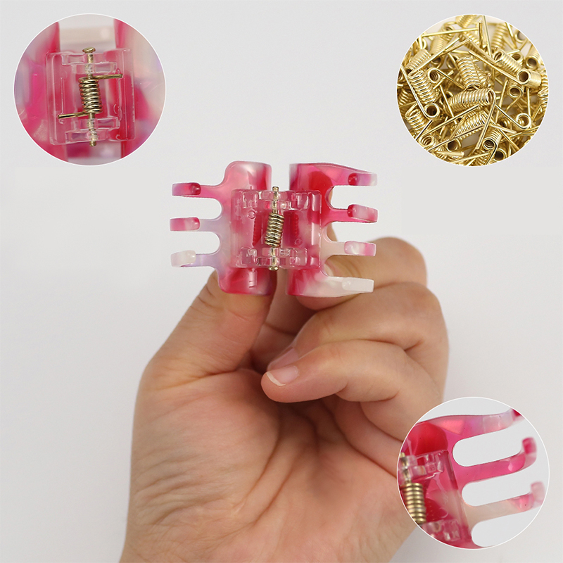 Rectangular And Compact Acetate Hair Claw Clip