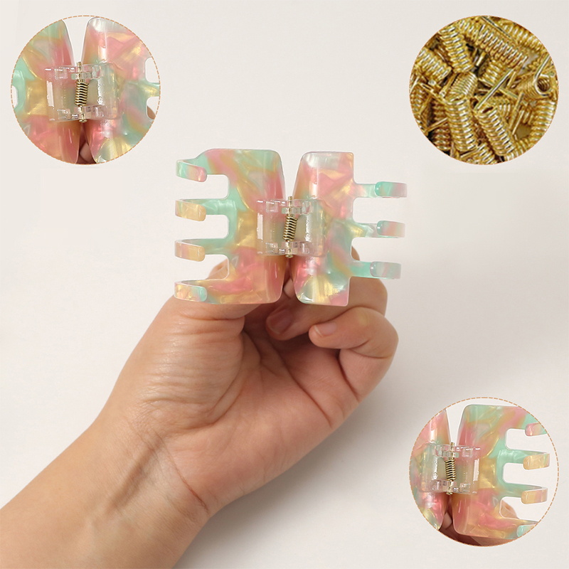 Small Square Acetate Hair Claw Clip