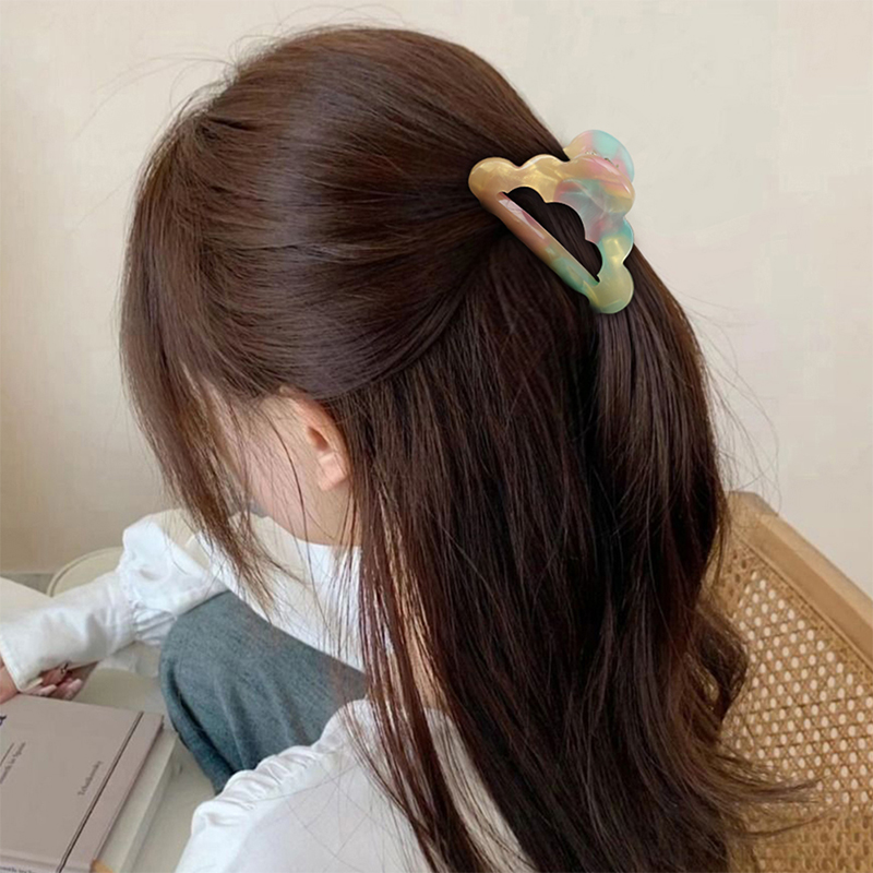 Cloud Shape Hollow Acetate Hair Claw Clip