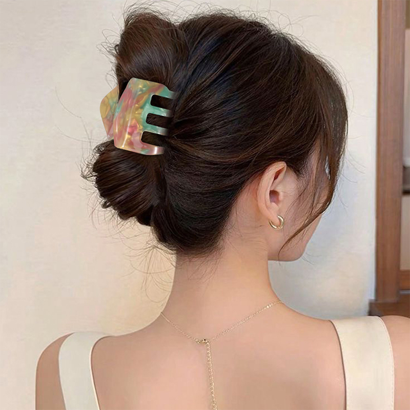 Small Square Acetate Hair Claw Clip