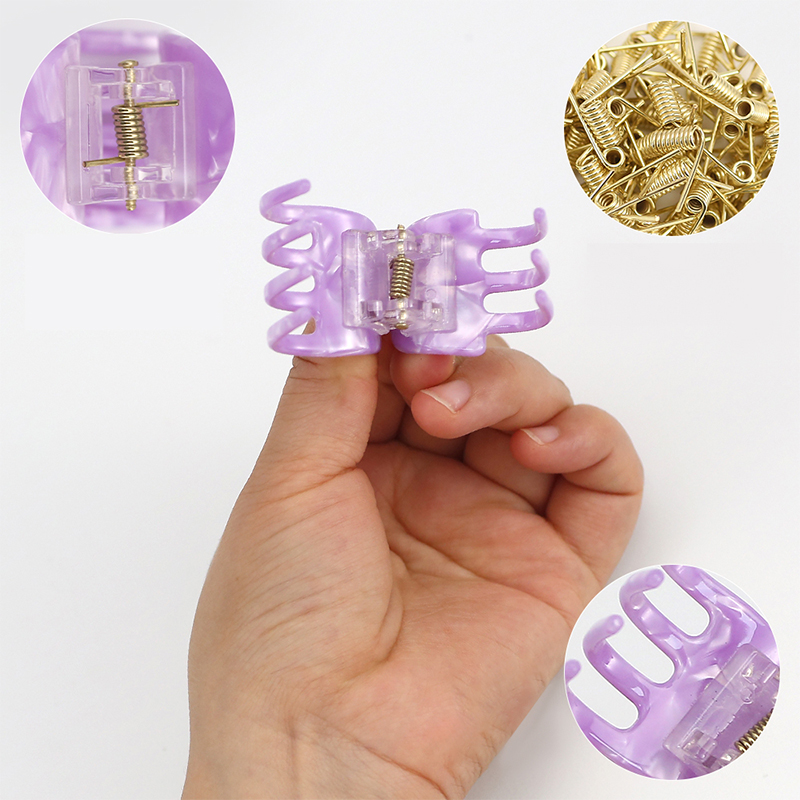 Long Teeth Strong Acetate Hair Claw Clip