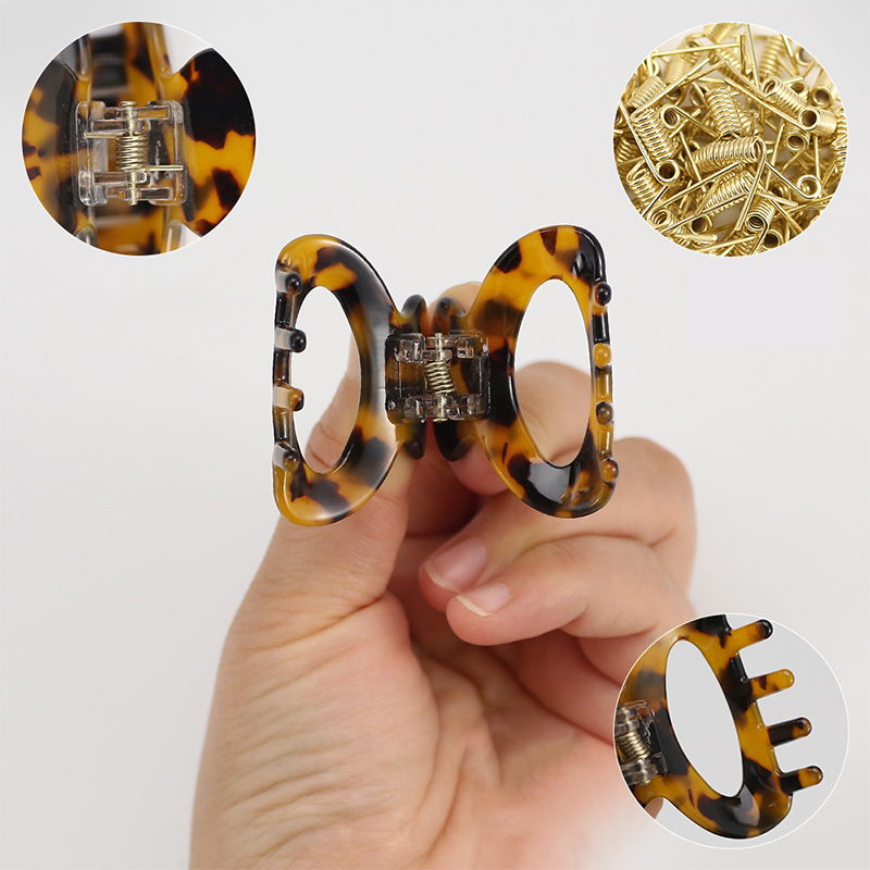 Round Notch Acetate Hair Claw Clip