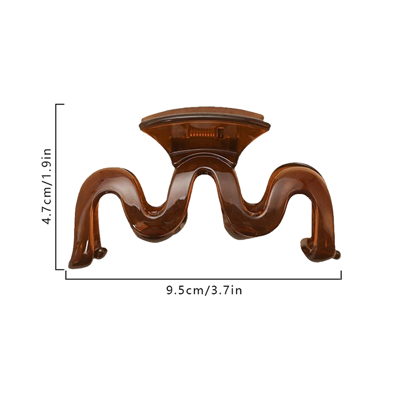 M-Shaped Jelly Clip Injected Plastic Hair Claw Clip