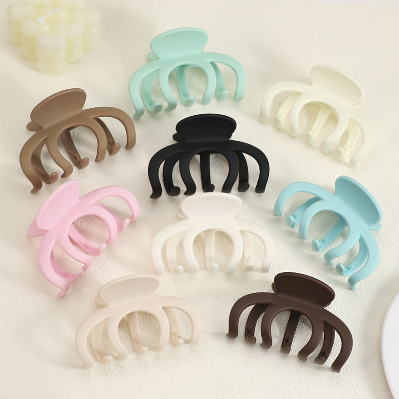 Seven-Claw Shape Injected Plastic Hair Claw Clip