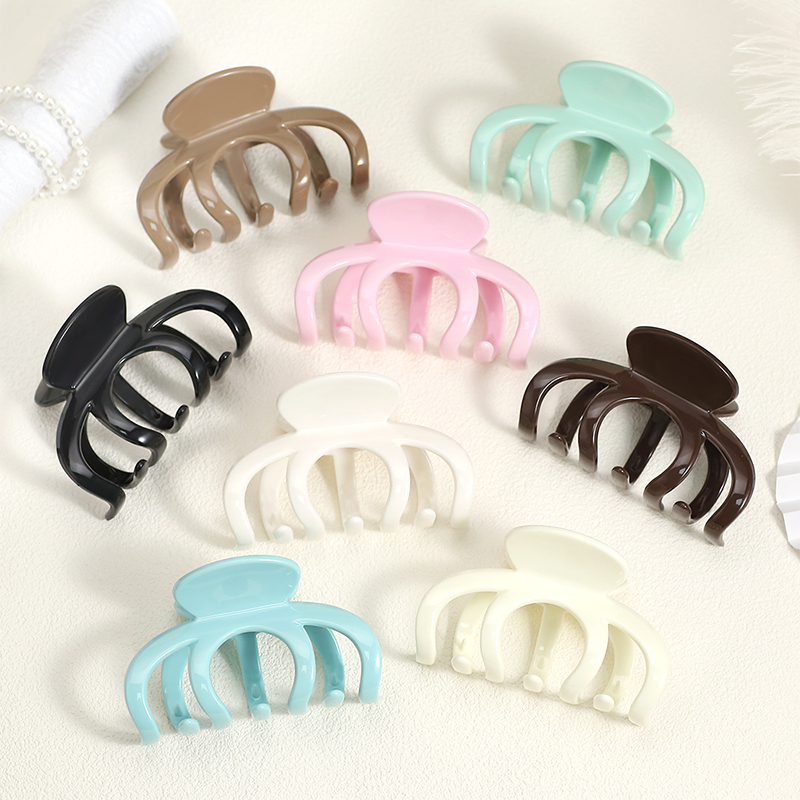 Seven-Claw Shape Injected Plastic Hair Claw Clip
