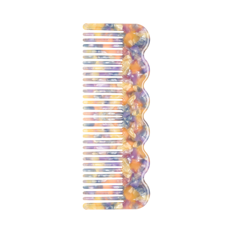 Wave Handle Acetate Comb