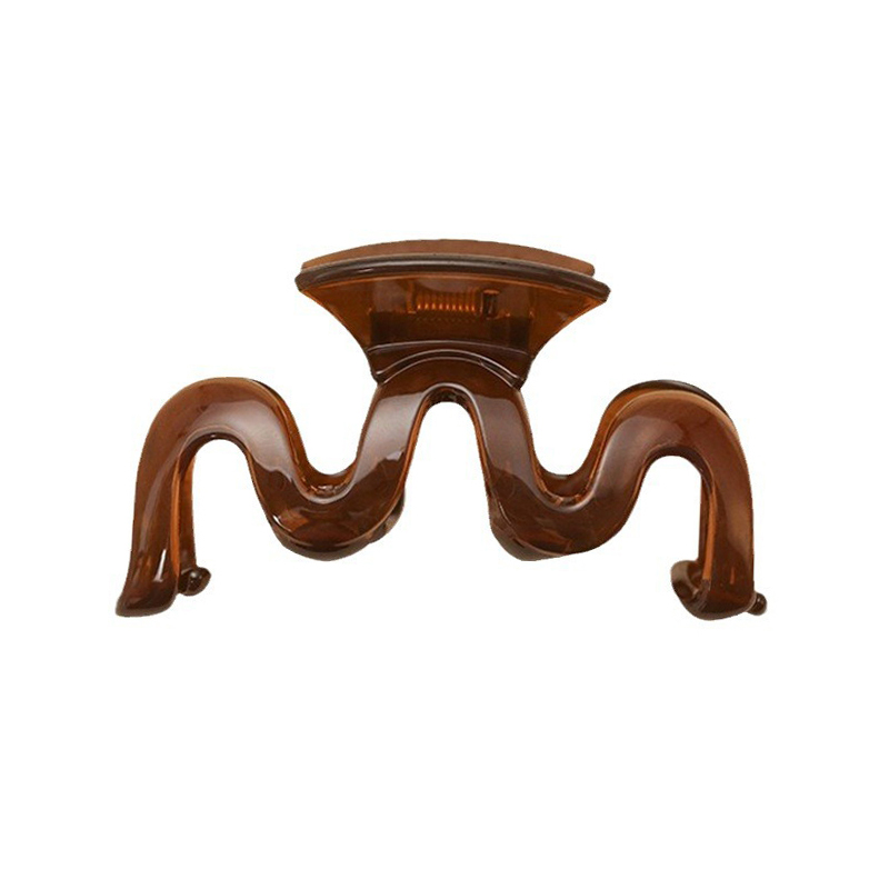M-Shaped Jelly Clip Injected Plastic Hair Claw Clip