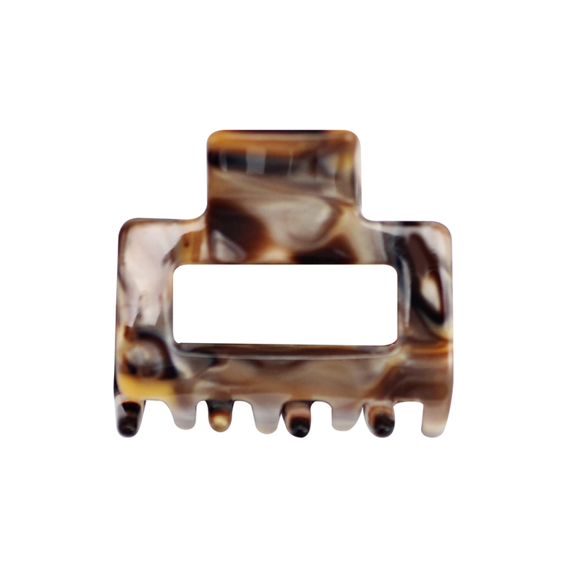 Rectangular Center Opening Acetate Hair Claw Clip