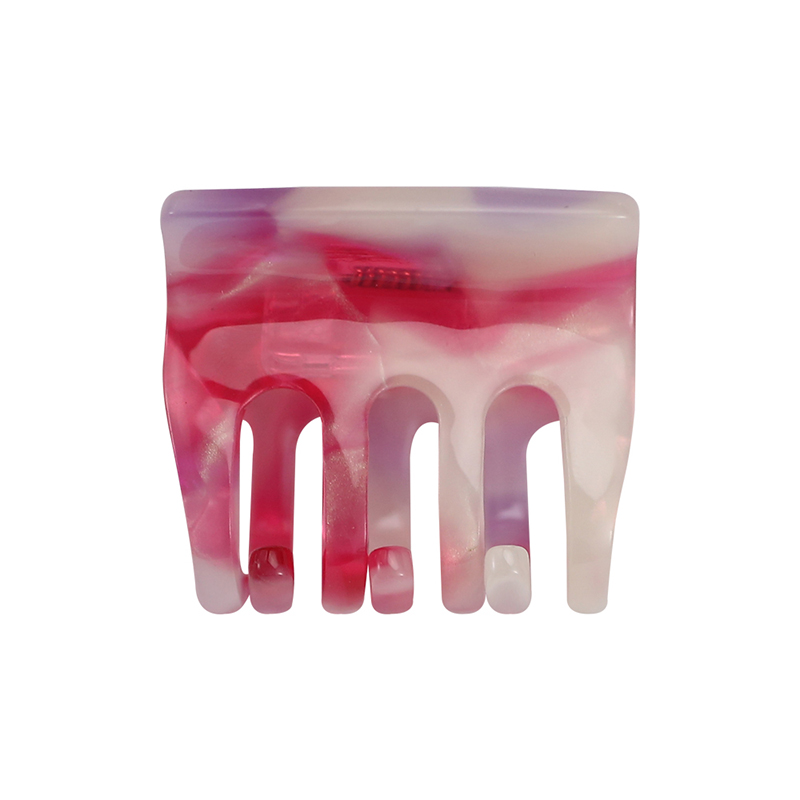 Rectangular And Compact Acetate Hair Claw Clip