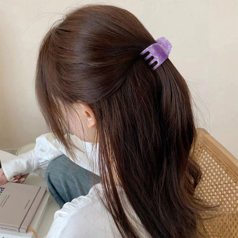 Long Teeth Strong Acetate Hair Claw Clip