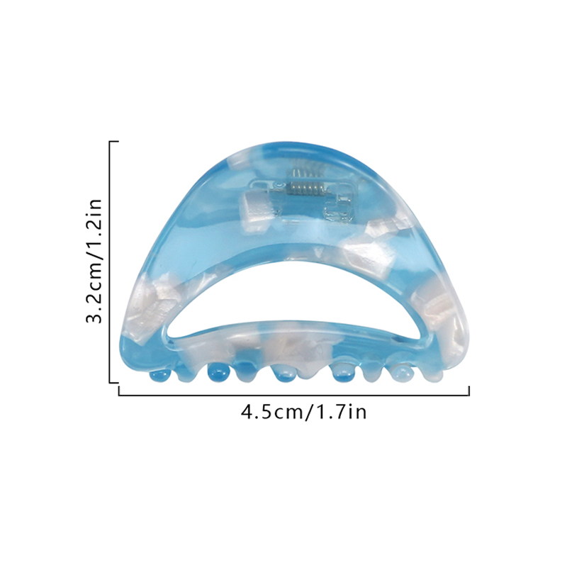 Arc Notch Acetate Hair Claw Clip