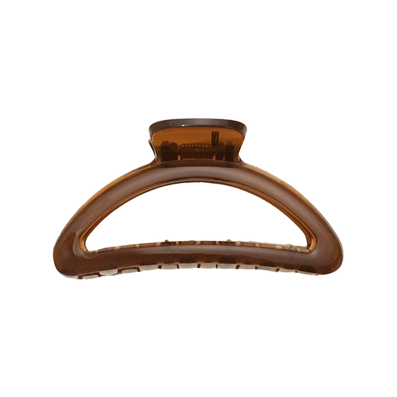 Semicircular Hollow Injected Plastic Hair Claw Clip