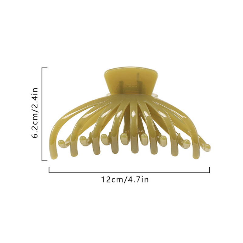 Octopus Injected Plastic Hair Claw Clip