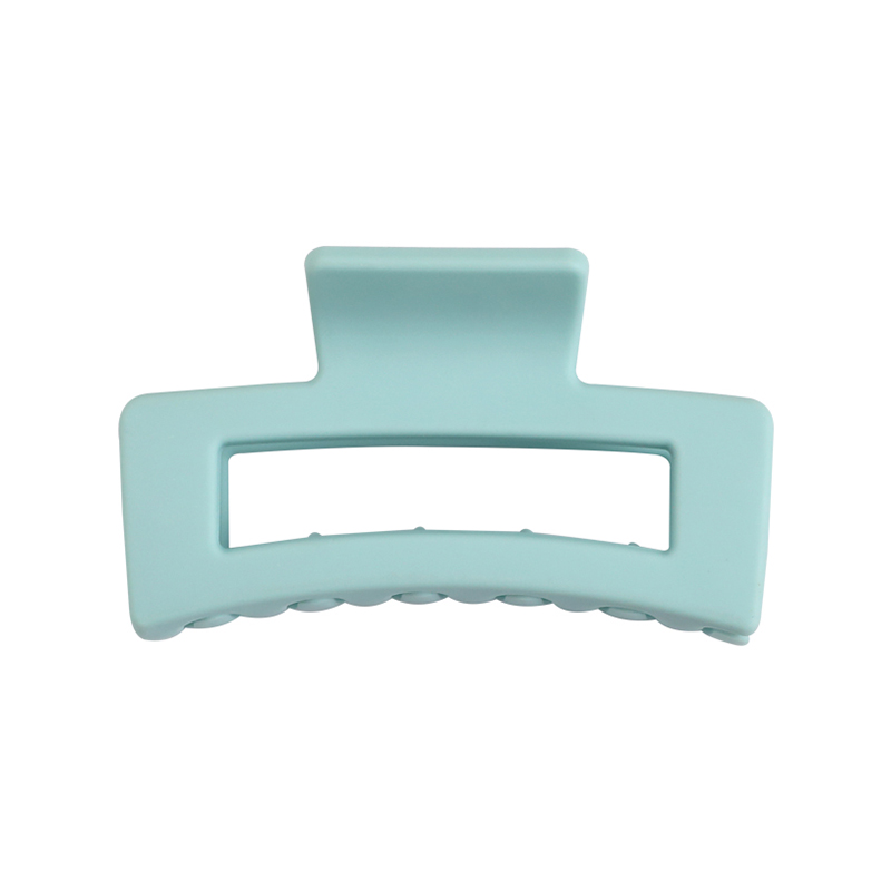  Square Clip Rubber Injected Plastic Hair Claw Clip