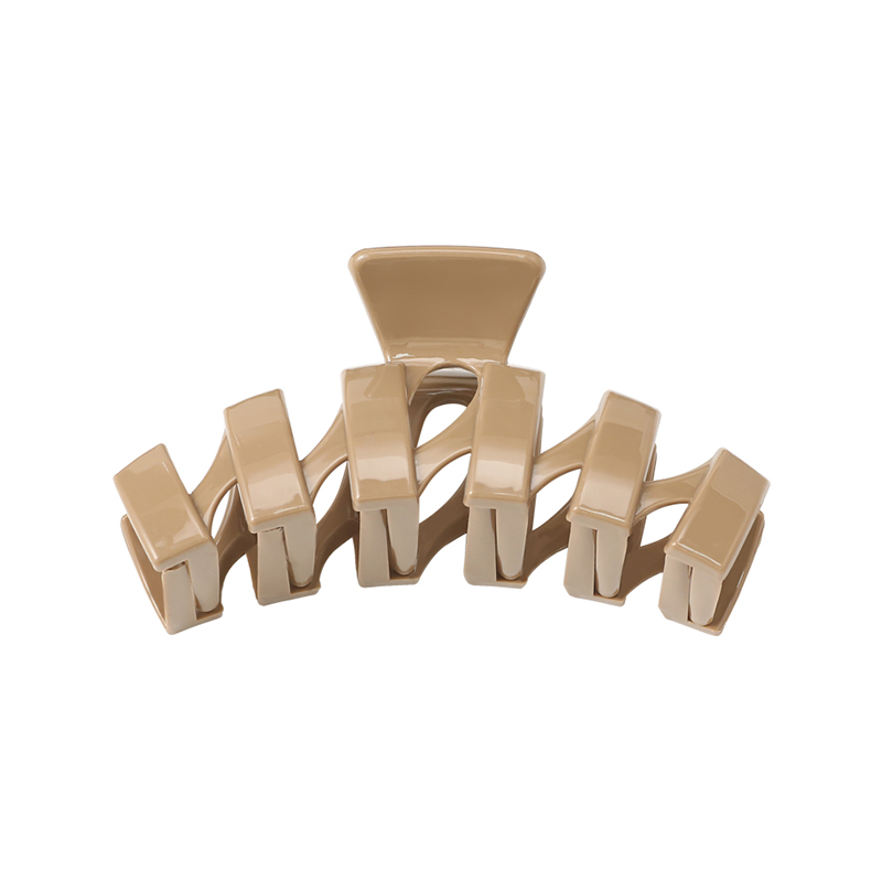 Wave Injected Plastic Hair Claw Clip