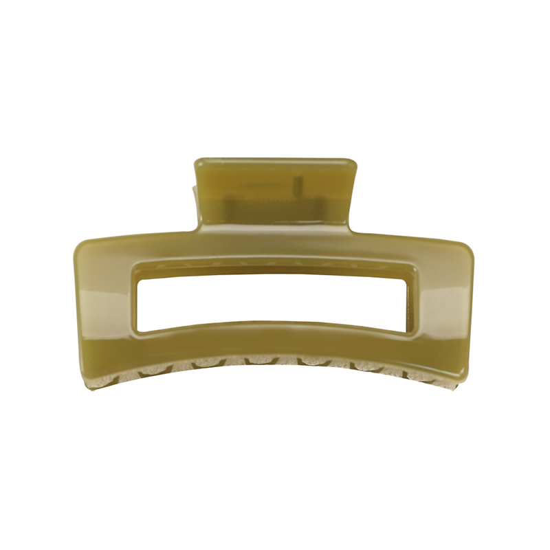 Rounded Rectangle Injected Plastic Hair Claw Clip