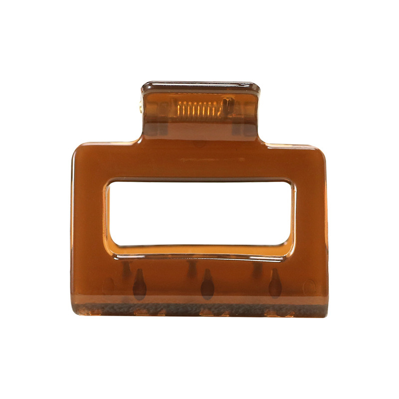 Square Injected Plastic Hair Claw Clip With Handle