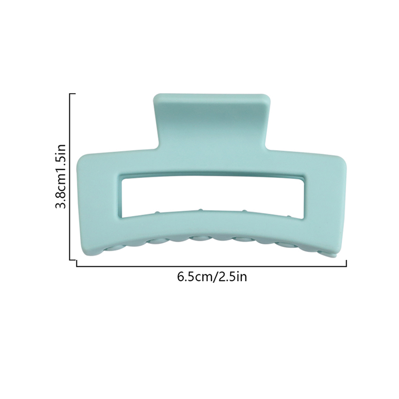  Square Clip Rubber Injected Plastic Hair Claw Clip
