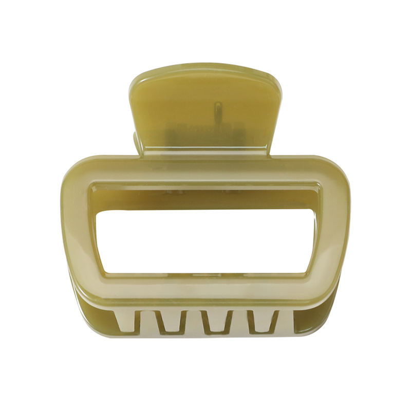 Rounded Trapezoid Injected Plastic Hair Claw Clip