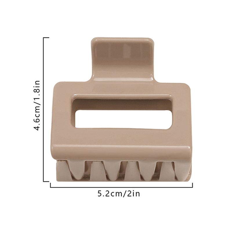 Square Injected Plastic Hair Claw Clip With Handle