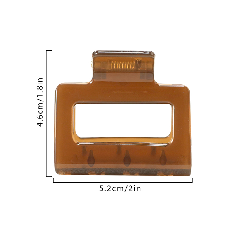 Square Injected Plastic Hair Claw Clip With Handle