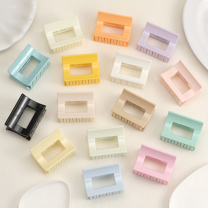 Square Injected Plastic Hair Claw Clip