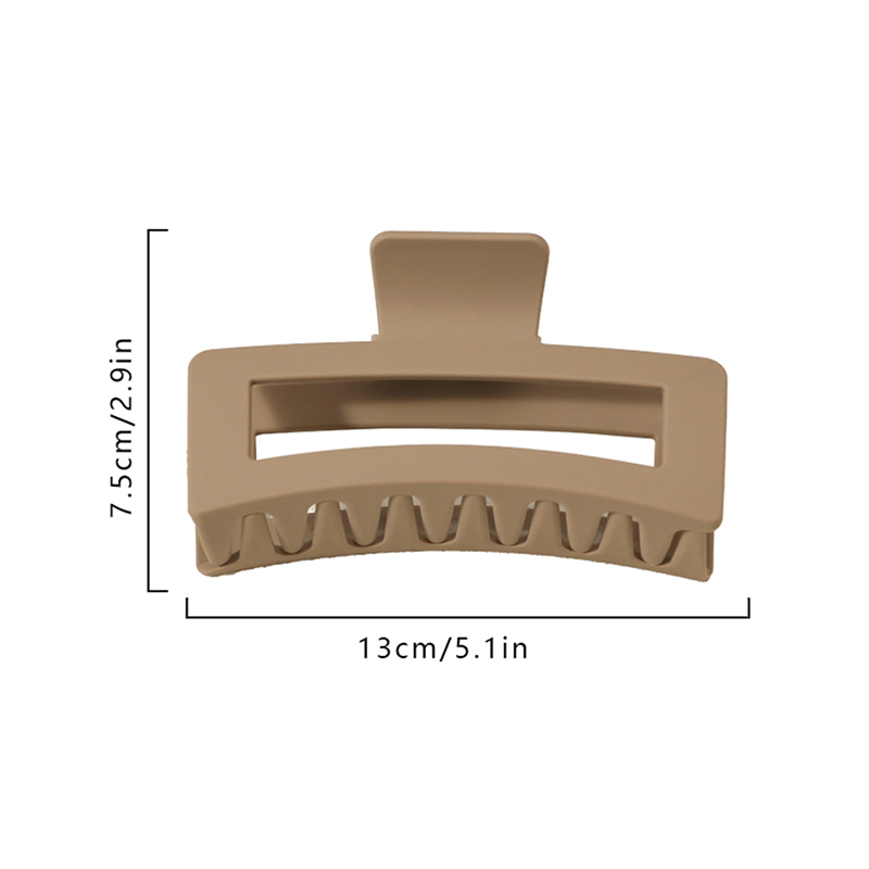 Rectangle Injected Plastic Hair Claw Clip
