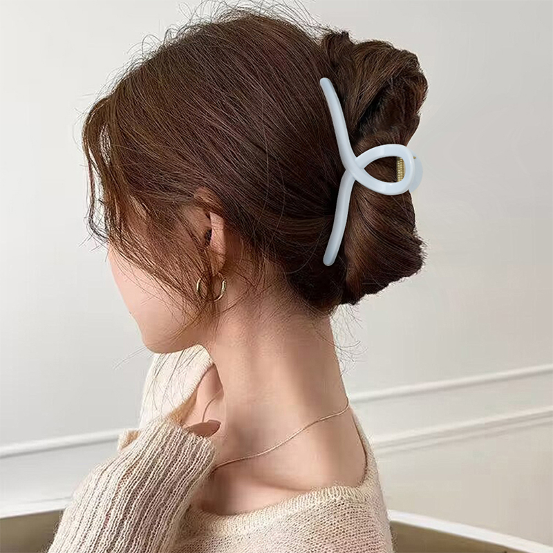 10.5 cm Cross-Shaped Injected Plastic Hair Claw Clip