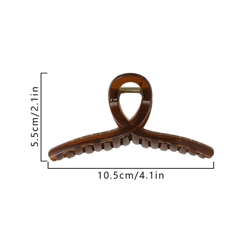 10.5 cm Cross-Shaped Injected Plastic Hair Claw Clip