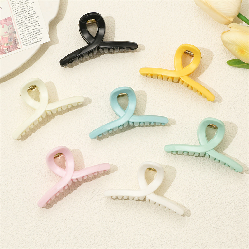 Cross Injected Plastic Hair Claw Clip