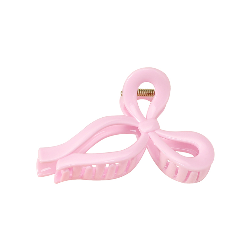 Bowknot Shiny Injected Plastic Hair Claw Clip