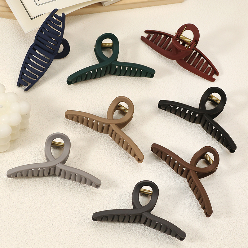 10.5 cm Cross-Shaped Injected Plastic Hair Claw Clip