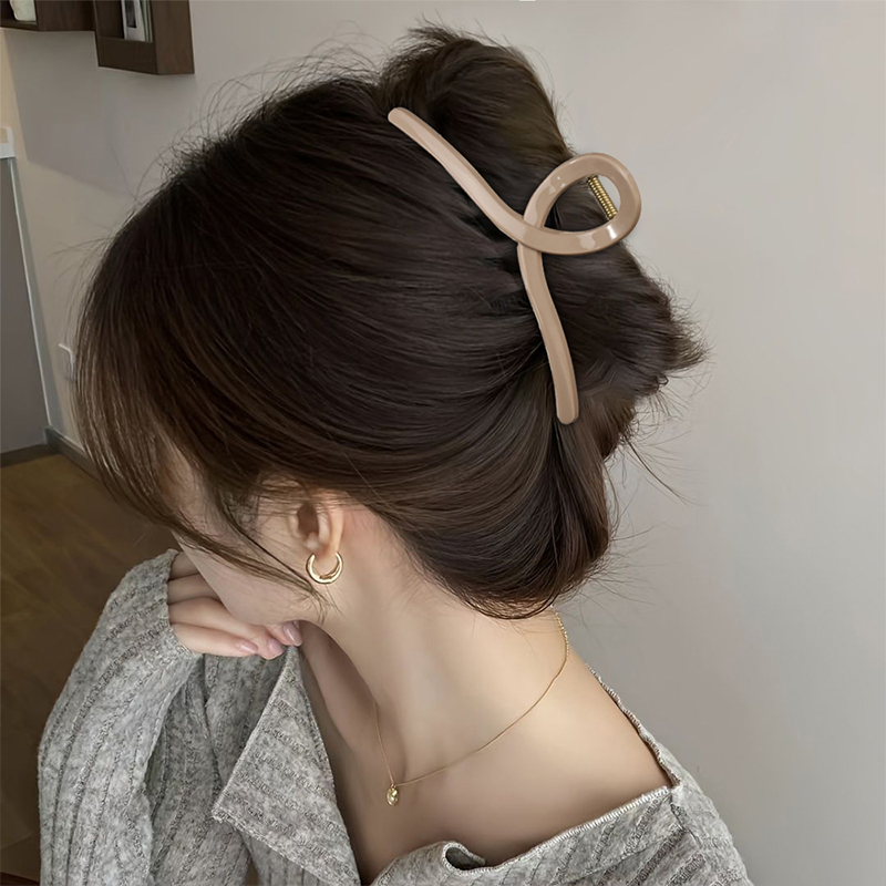 10.5 cm Cross-Shaped Injected Plastic Hair Claw Clip
