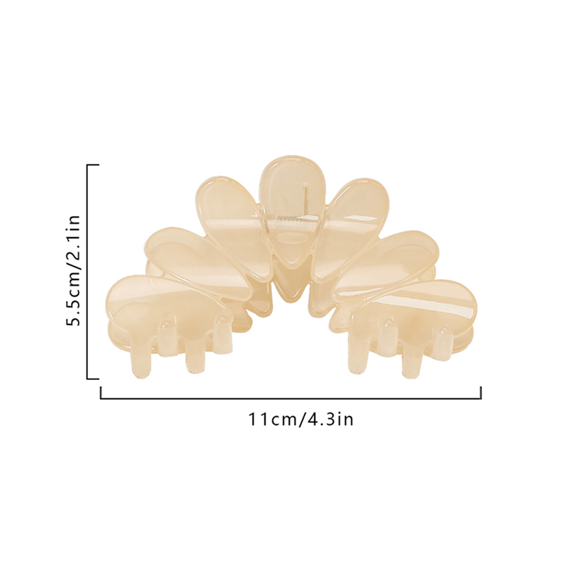 Petal Injected Plastic Hair Claw Clip