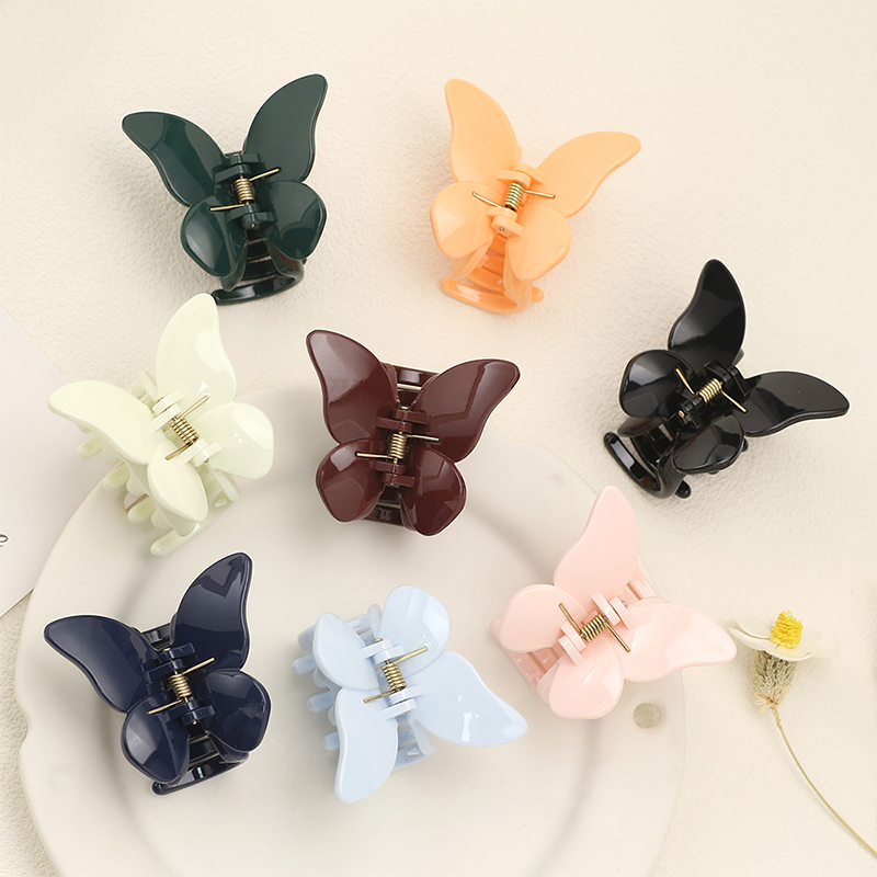 Butterfly Injected Plastic Hair Claw Clip