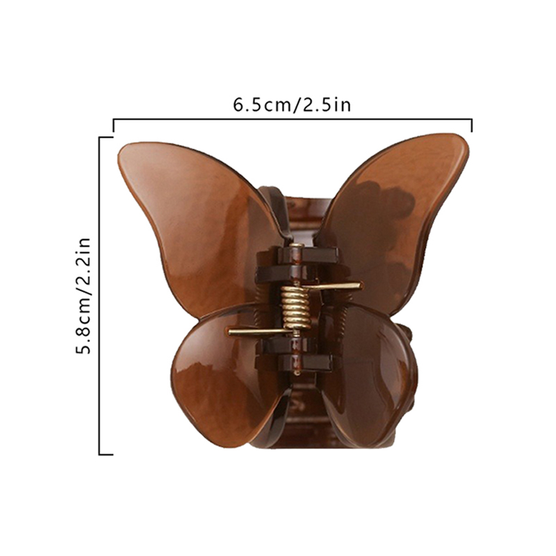 Butterfly Injected Plastic Hair Claw Clip