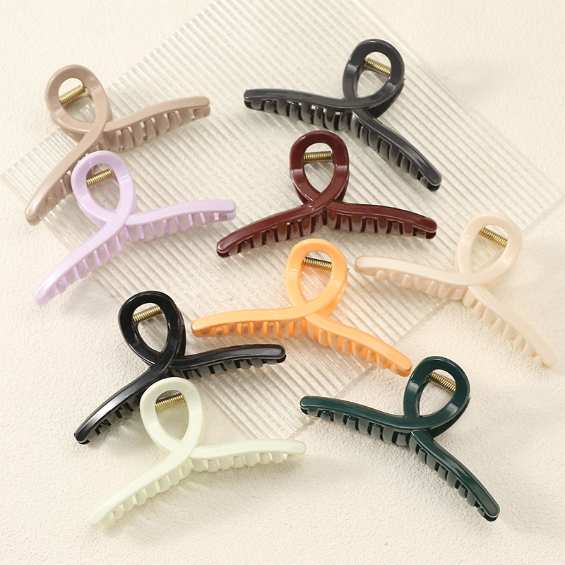 10.5 cm Cross-Shaped Injected Plastic Hair Claw Clip