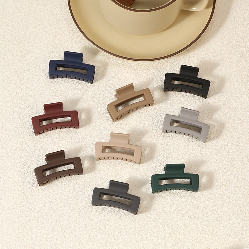 Small Square Injected Plastic Hair Claw Clip