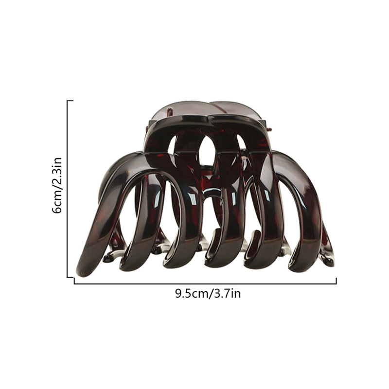 Pumpkin Injected Plastic Hair Claw Clip