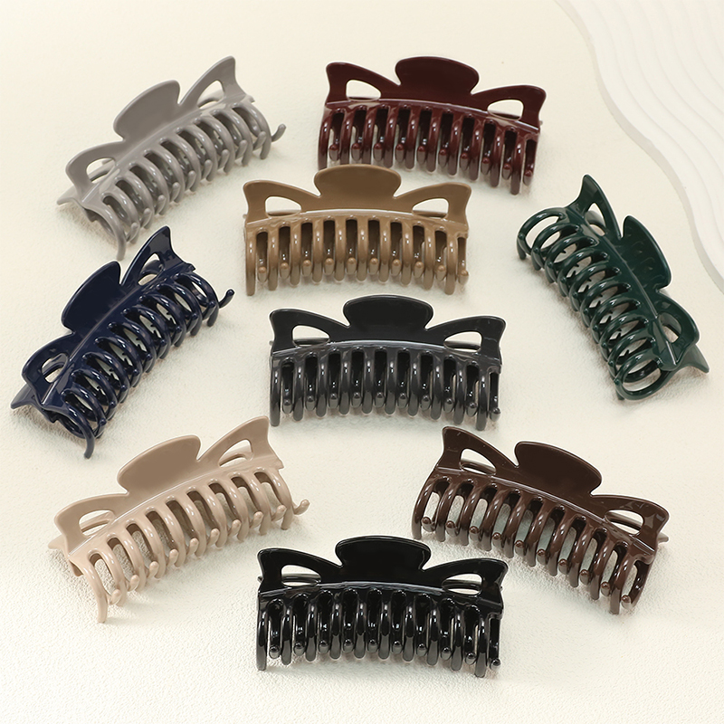 Butterfly Keel Injected Plastic Hair Claw Clip