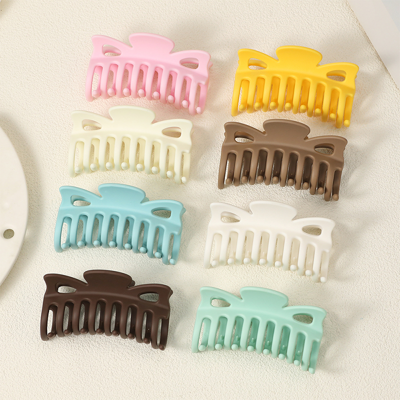 Butterfly Keel Rubber Smooth Injected Plastic Hair Claw Clip